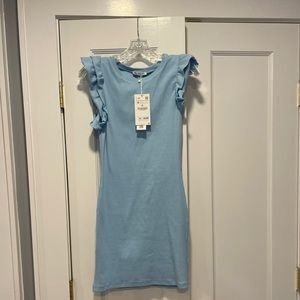 Zara blue mini dress